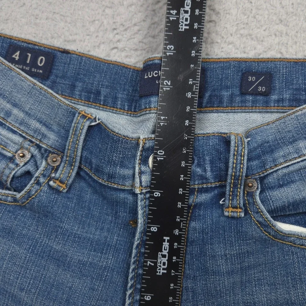 Lucky Brand 410 Athletic Slim Jeans Mens 30x30 Blue Stretch Denim Pants